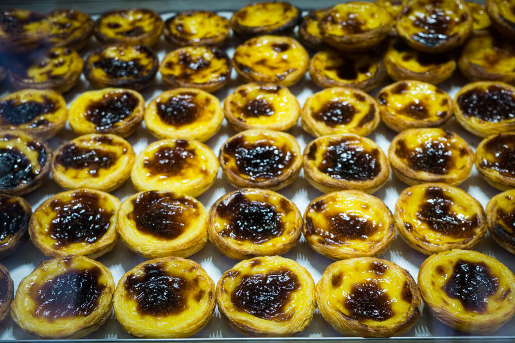 Pastel de nata is the famous egg tart of Portugal